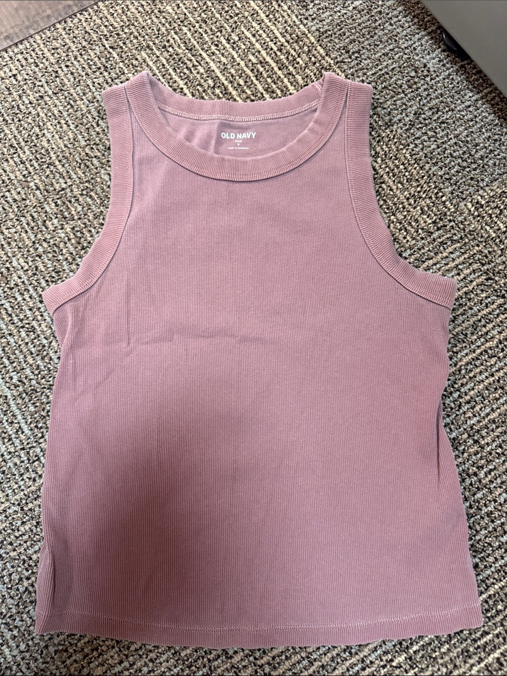 Old Navy Ribbed Tank Top - Dusty Mauve